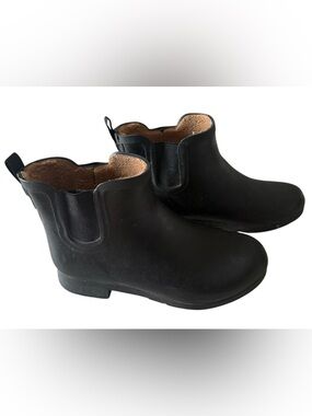 Chooka Delridge Waterproof Chelsea Short Rain Boots Black sz9